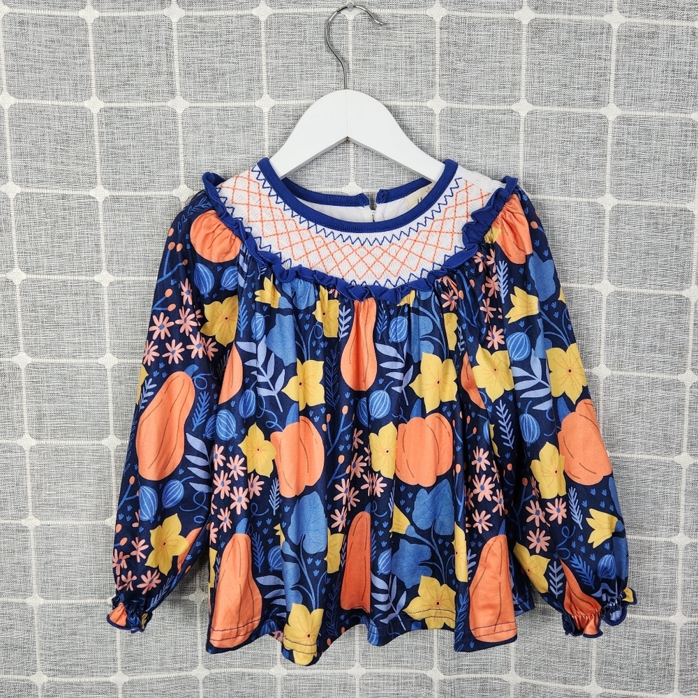 Marie Nicole Smocked Pumpkin Top